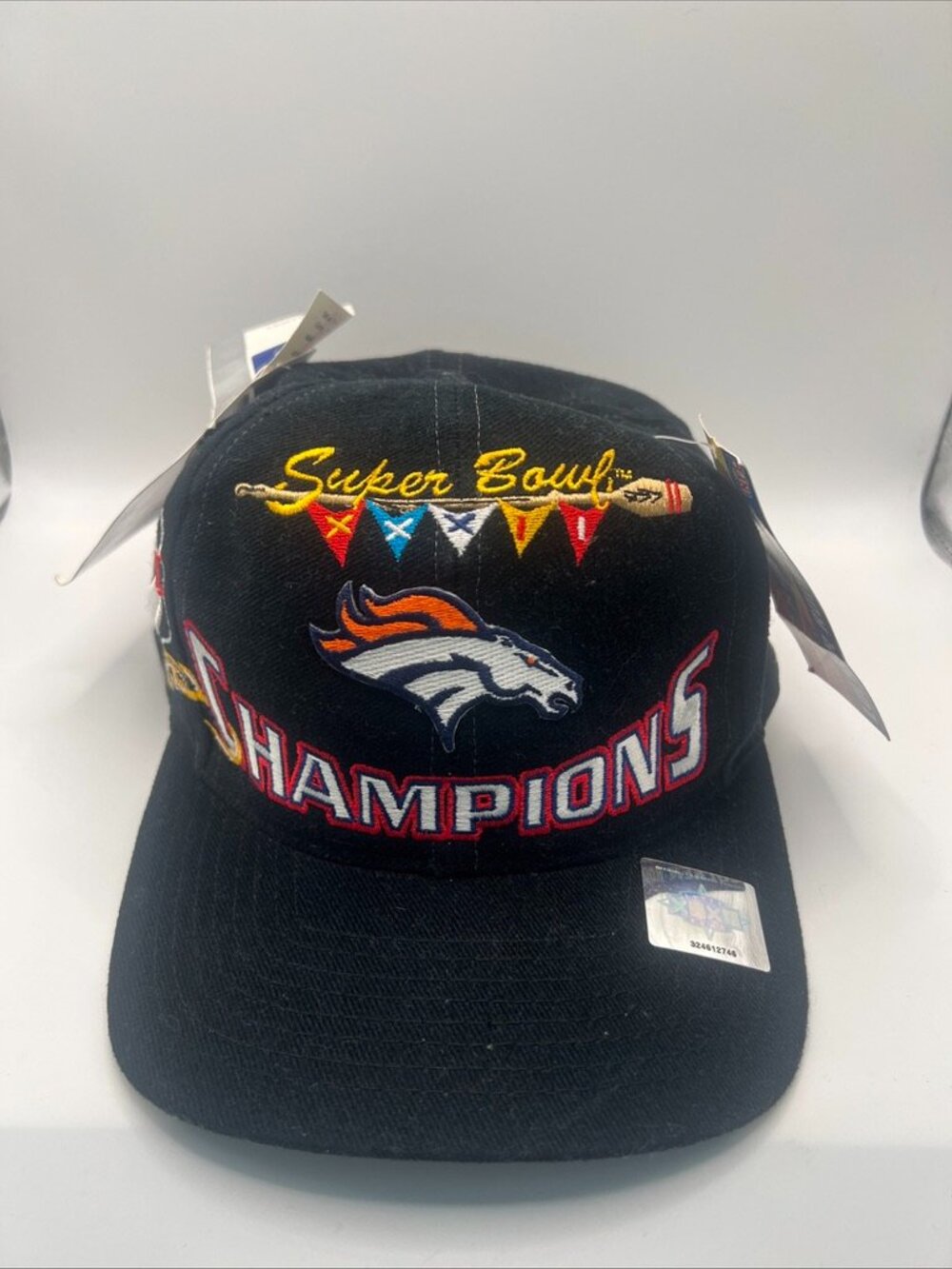 Vintage 1998 Denver Broncos Super Bowl XXXII Champions Snapback Hat NWT